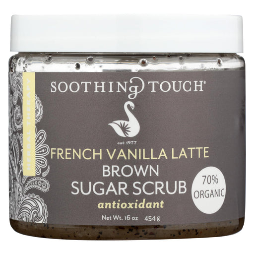 Soothing Touch Brown Sugar Scrub - French Vanilla Latte - 16 Oz