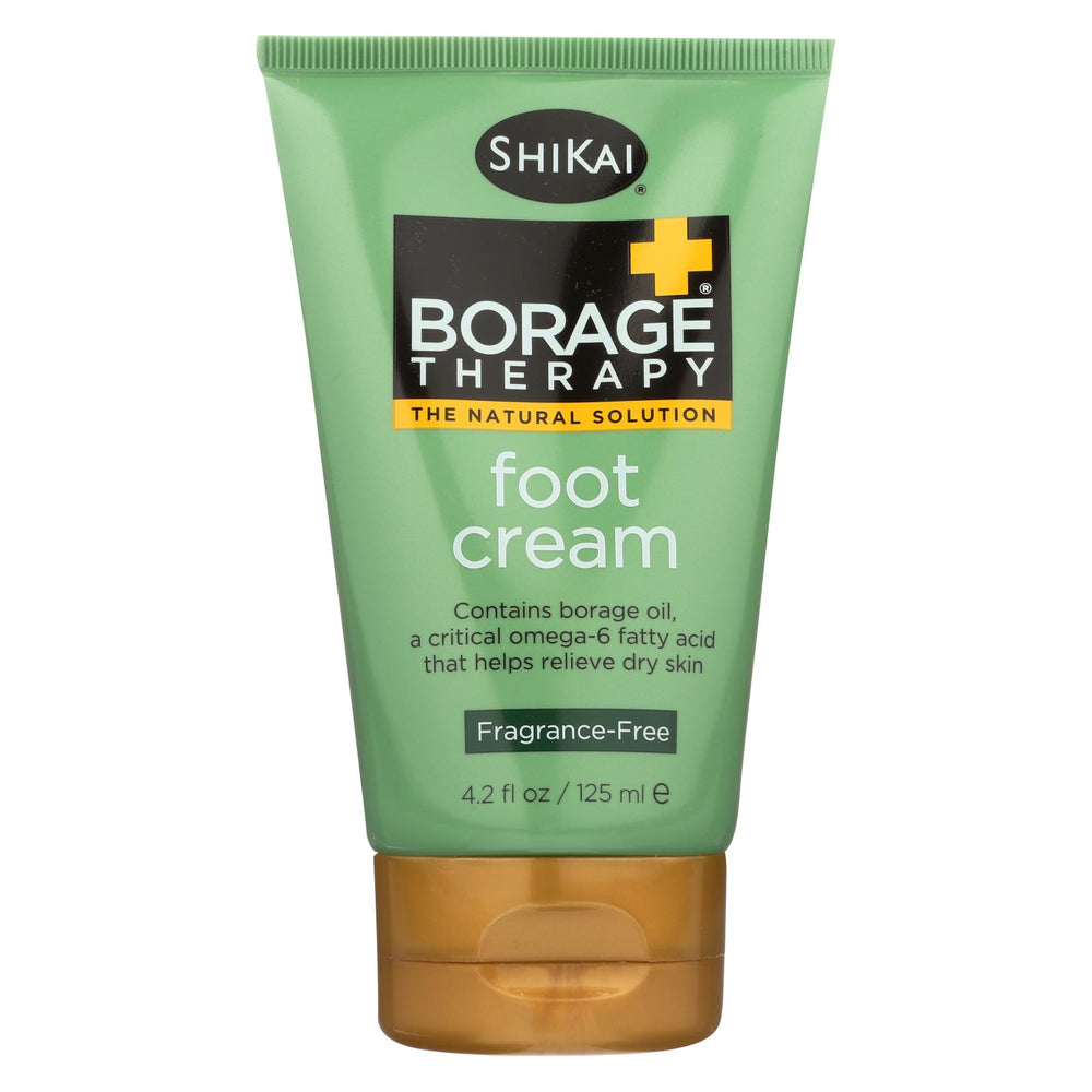 Shikai Borage Therapy Foot Cream Unscented - 4.2 Fl Oz