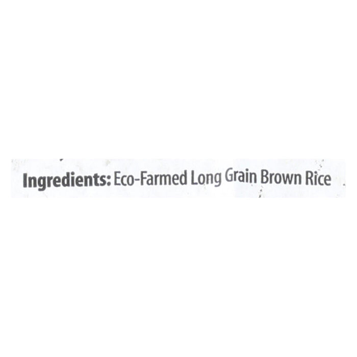 Lundberg Family Farms Eco - Farmed Long Grain Brown Rice - Case Of 25 - 1 Lb.