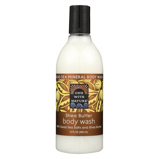 One With Nature Dead Sea Mineral Body Wash Shea Butter - 12 Fl Oz