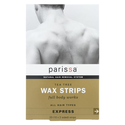 Parissa Men's Tea Tree Wax Strips - 20 Strips