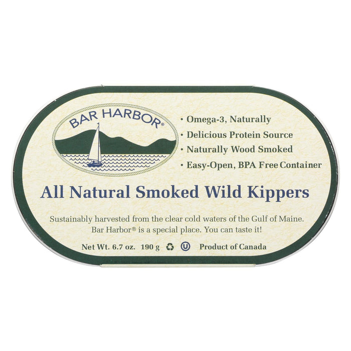 Bar Harbor Smoked Wild Kippers - Case Of 12 - 6.7 Oz.