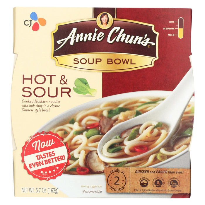 Annie Chun's Hot And Sour Soup Bowl - Case Of 6 - 5.7 Oz.