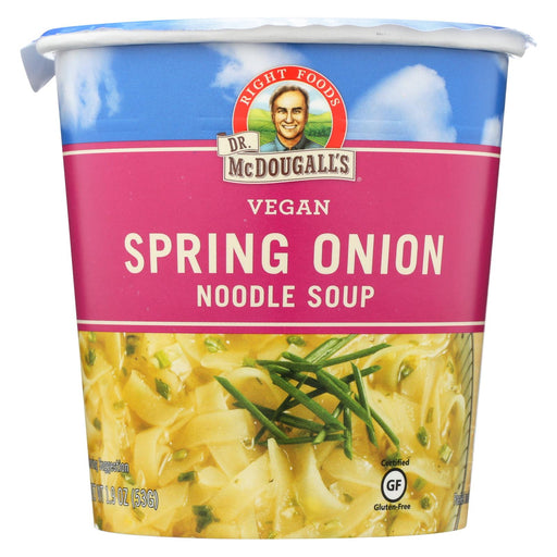 Dr. Mcdougall's Vegan Spring Onion Noodle Soup Big Cup - Case Of 6 - 1.9 Oz.