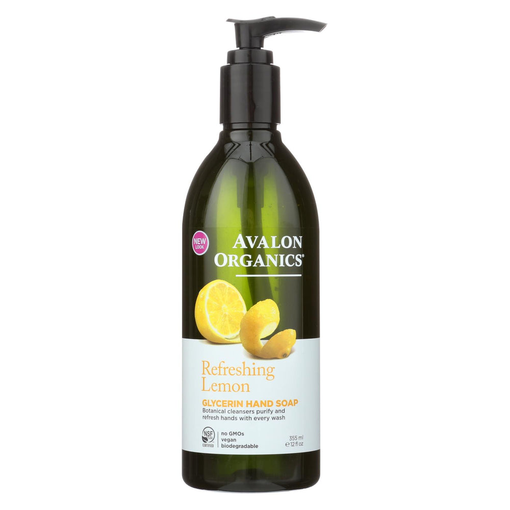 Avalon Organics Glycerin Liquid Hand Soap Lemon - 12 Fl Oz