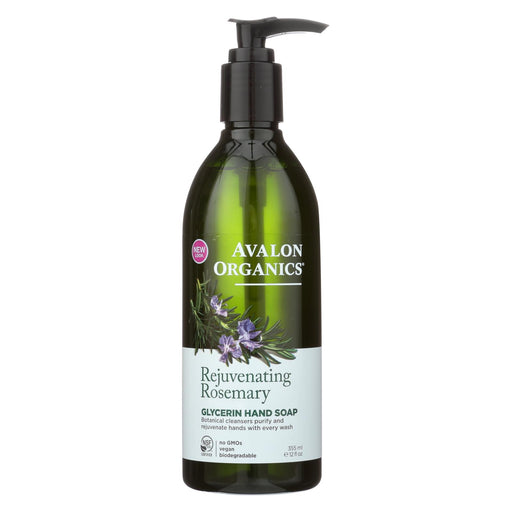 Avalon Organics Glycerin Liquid Hand Soap Rosemary - 12 Fl Oz