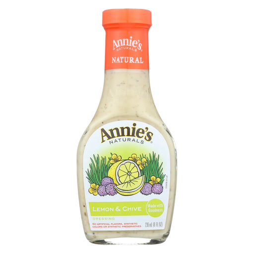 Annie's Naturals Dressing Lemon And Chive - Case Of 6 - 8 Fl Oz.