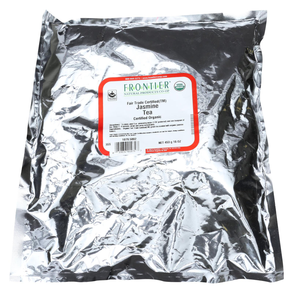 Frontier Herb Tea - Organic - Fair Trade Certified - Green - Jasmine - Bulk - 1 Lb