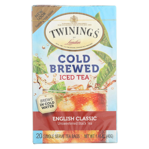 Twining's Tea Cold Brewed Iced Tea - English Classic - Case Of 6 - 20 Bags