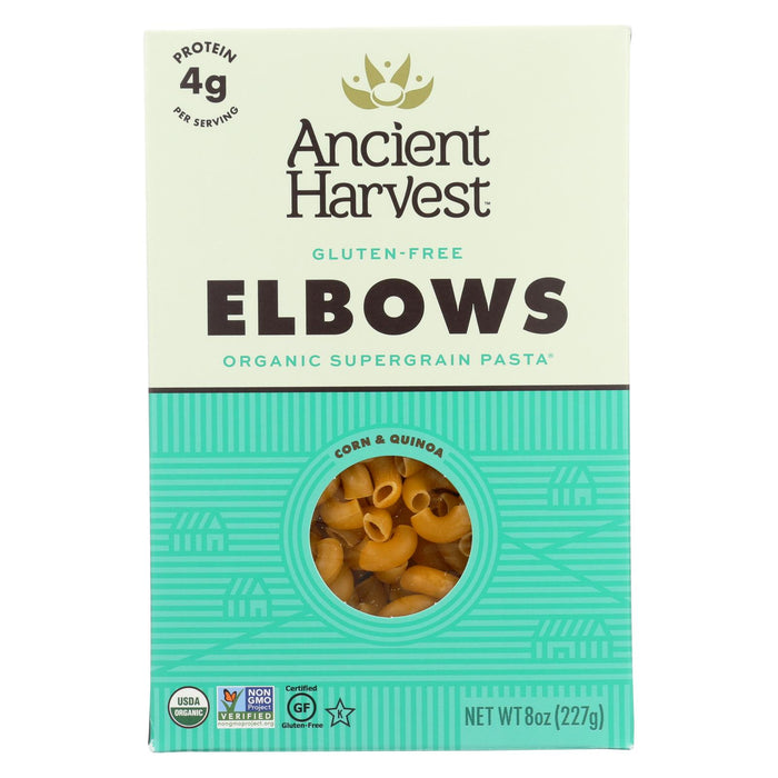 Ancient Harvest Organic Quinoa Supergrain Pasta - Elbows - Case Of 12 - 8 Oz
