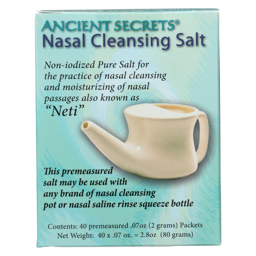 Ancient Secrets Nasal Cleansing Salt Packets - 40 Packets
