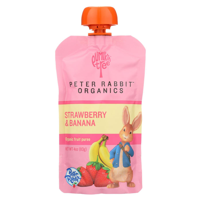 Peter Rabbit Organics Fruit Snacks - Strawberry And Banana - Case Of 10 - 4 Oz.