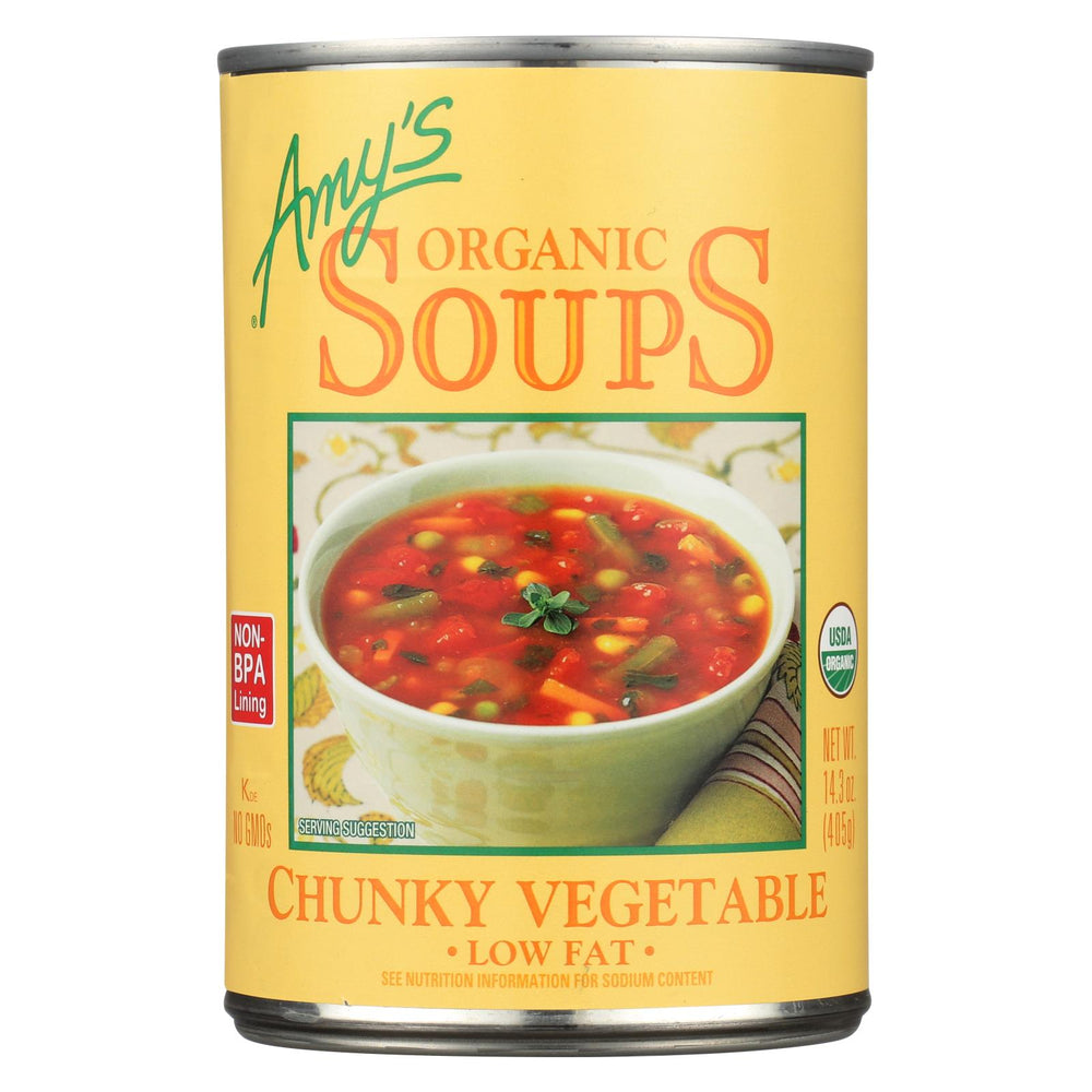 Amy's Organic Chunky Vegetable Soup - Case Of 12 - 14.3 Oz