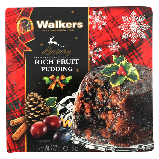 Walkers Shortbread Pudding - Rich Fruit - Case Of 6 - 8 Oz