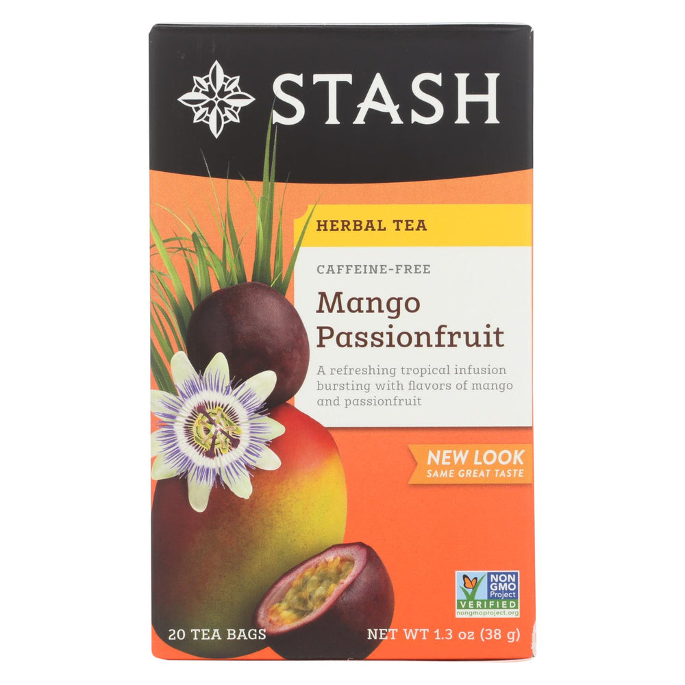 Stash Tea Passionfruit Herbal?tea - Mango - Case Of 6 - 20 Count