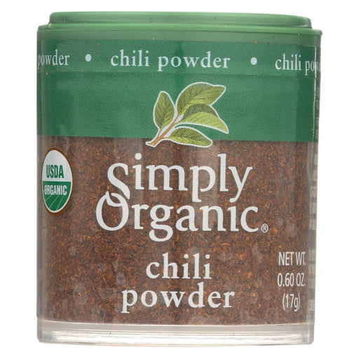 Simply Organic Chili Powder - Organic - .6 Oz - Case Of 6