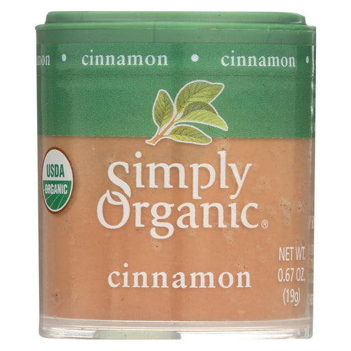 Simply Organic Cinnamon - Organic - Ground - A Grade - .67 Oz - Case Of 6