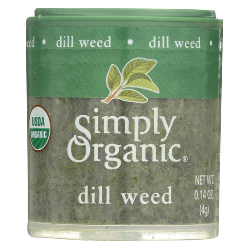 Simply Organic Dill Weed - Organic - .14 Oz - Case Of 6