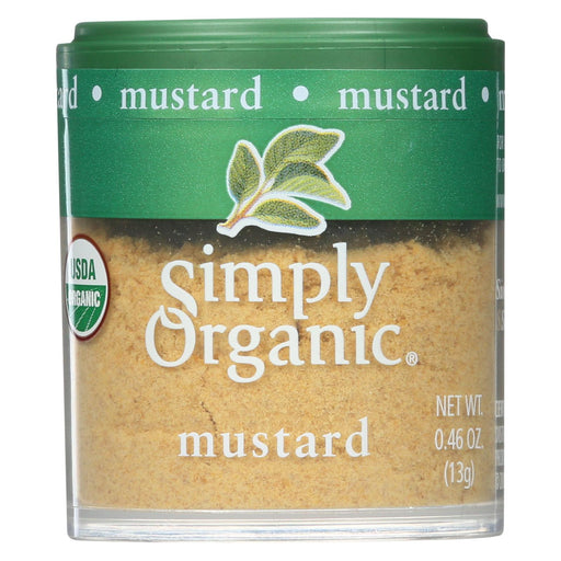 Simply Organic Mustard Seed - Organic - Ground - Yellow - .46 Oz - Case Of 6