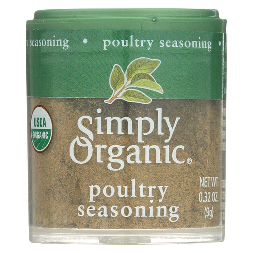 Simply Organic Poultry Seasoning - Organic - .32 Oz - Case Of 6