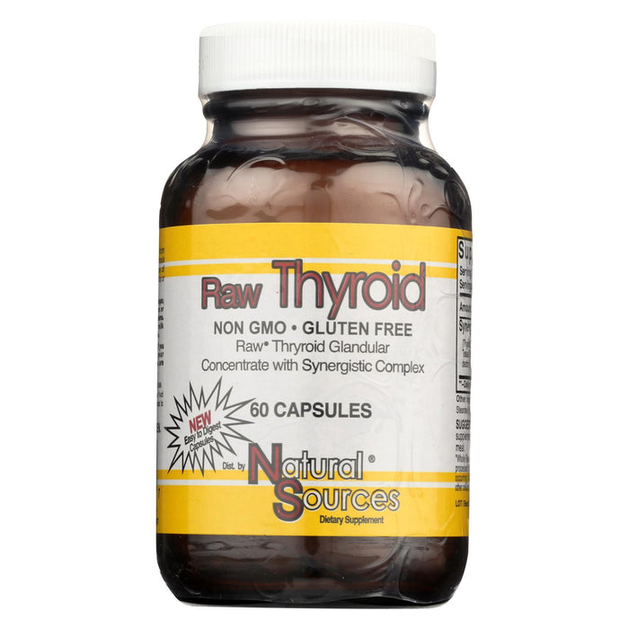 Natural Sources Raw Thyroid - 60 Tablets