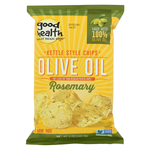 Good Health Kettle Chips - Olive Oil Rosemary - Case Of 12 - 5 Oz.
