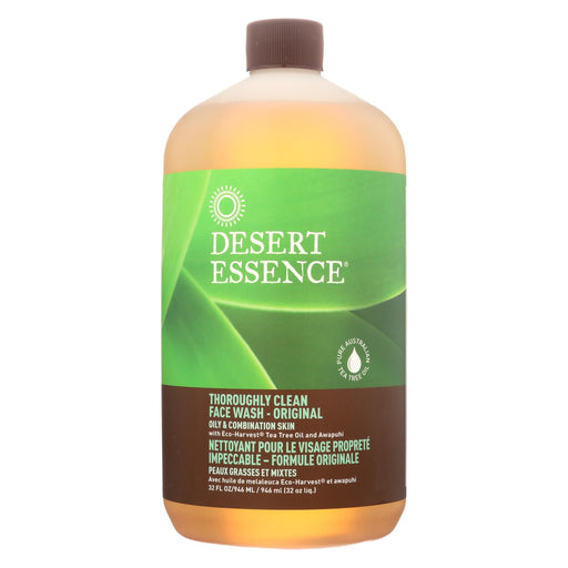 Desert Essence Thoroughly Clean Face Wash - Original Oily And Combination Skin - 32 Fl Oz