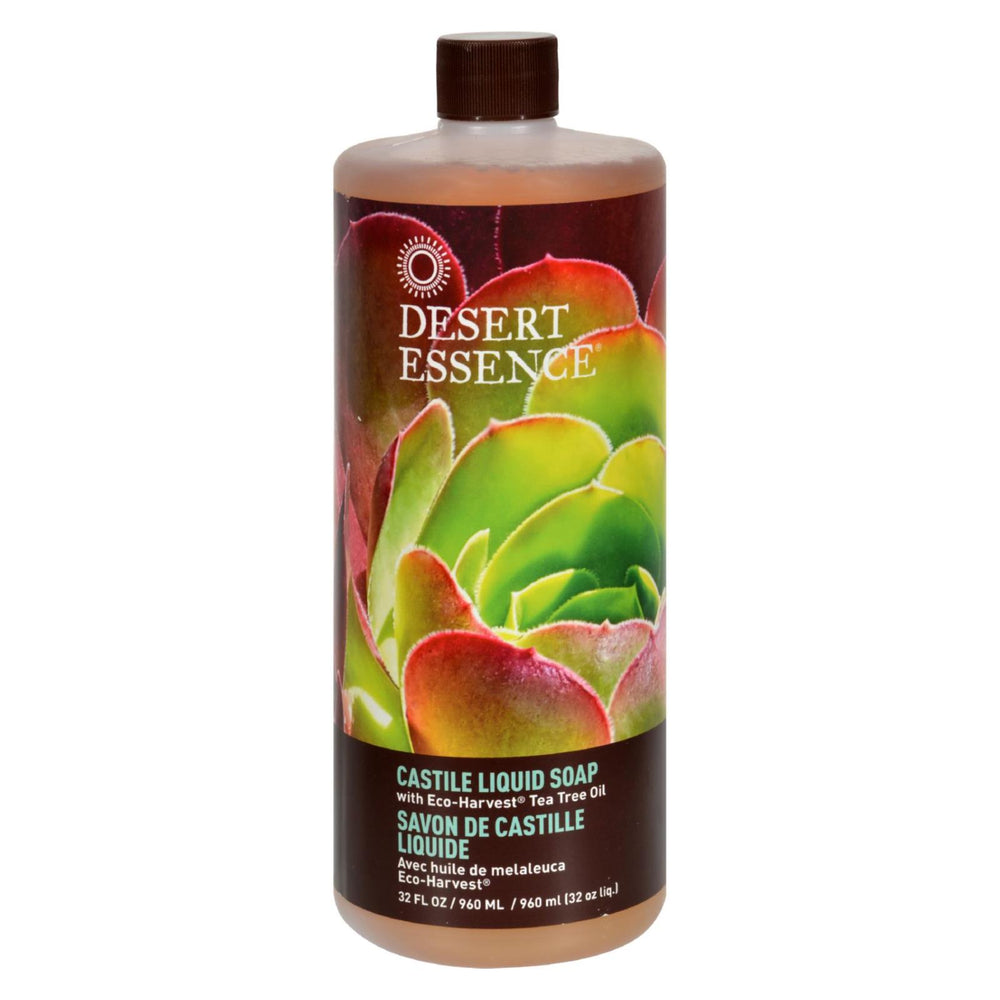 Desert Essence Castile Liquid Soap With Eco-harvest Tea Tree Oil - 32 Fl Oz