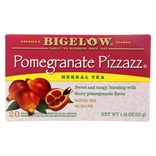 Bigelow Tea Herbal Tea - Pomegranate Pizzazz - Case Of 6 - 20 Bag