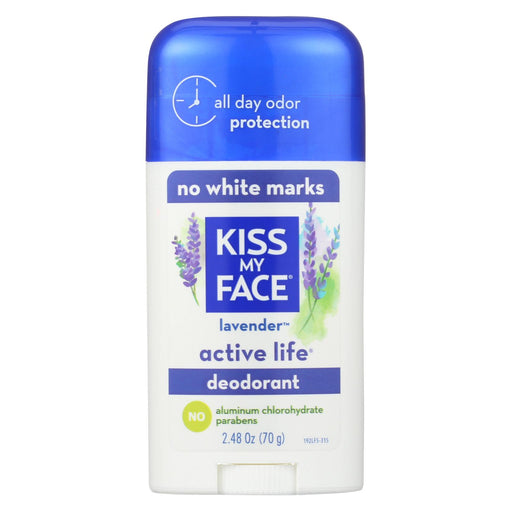 Kiss My Face Active Life Deodorant Lavender - 2.48 Oz