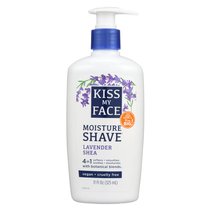 Kiss My Face Moisture Shave Lavender Shea - 11 Fl Oz