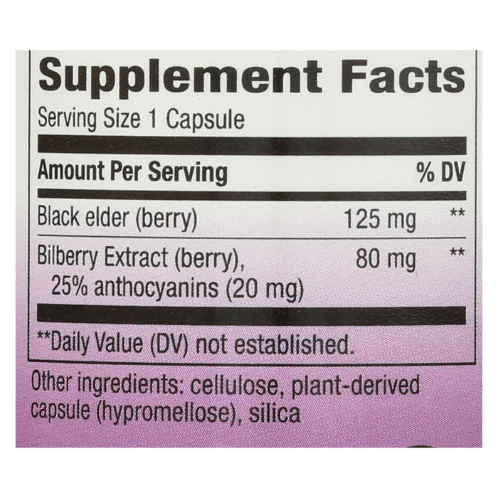 Nature's Way Bilberry Standardized - 80 Mg - 90 Capsules