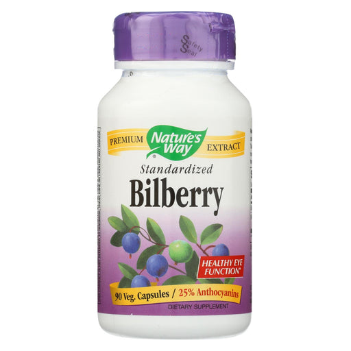 Nature's Way Bilberry Standardized - 80 Mg - 90 Capsules