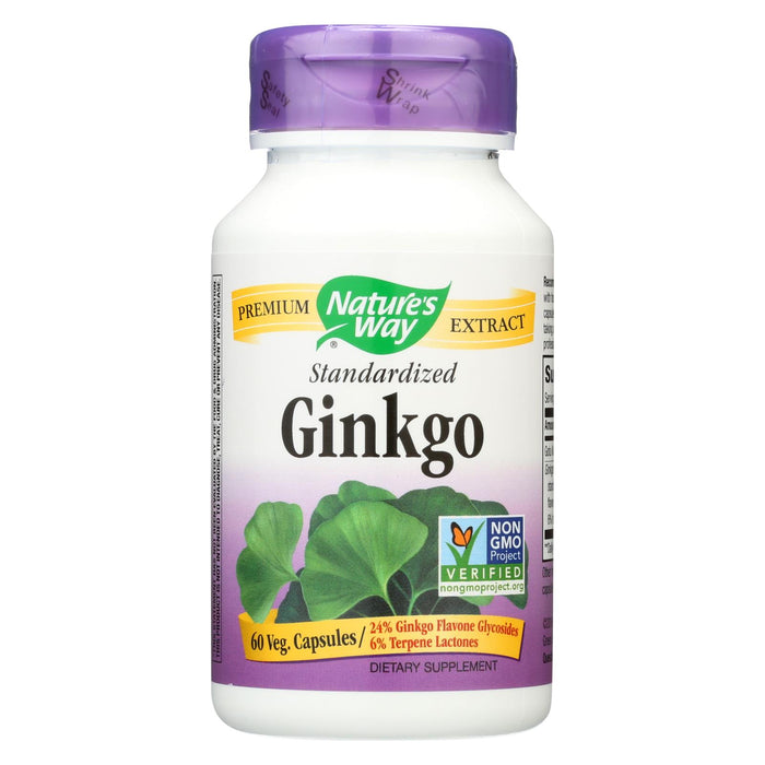Nature's Way Ginkgo Standardized - 60 Capsules