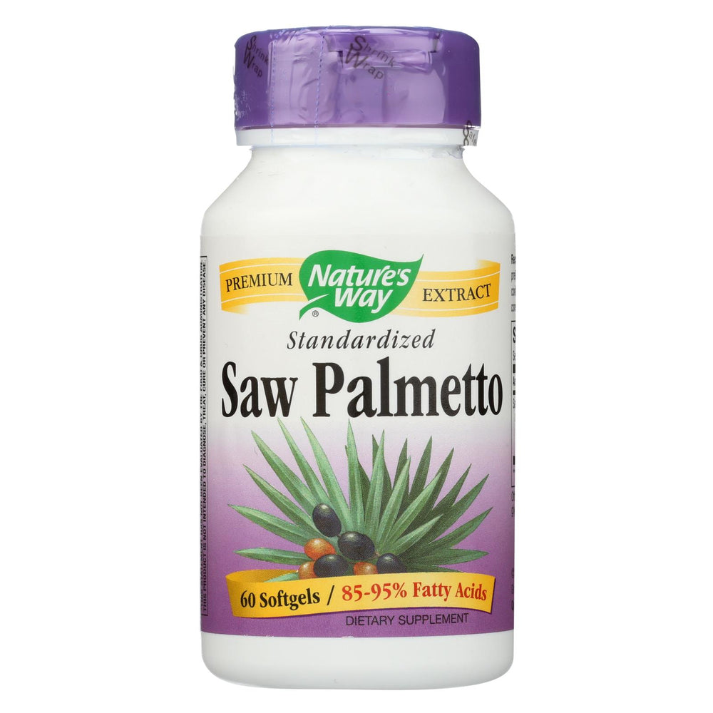 Nature's Way Saw Palmetto Standardized - 60 Softgels