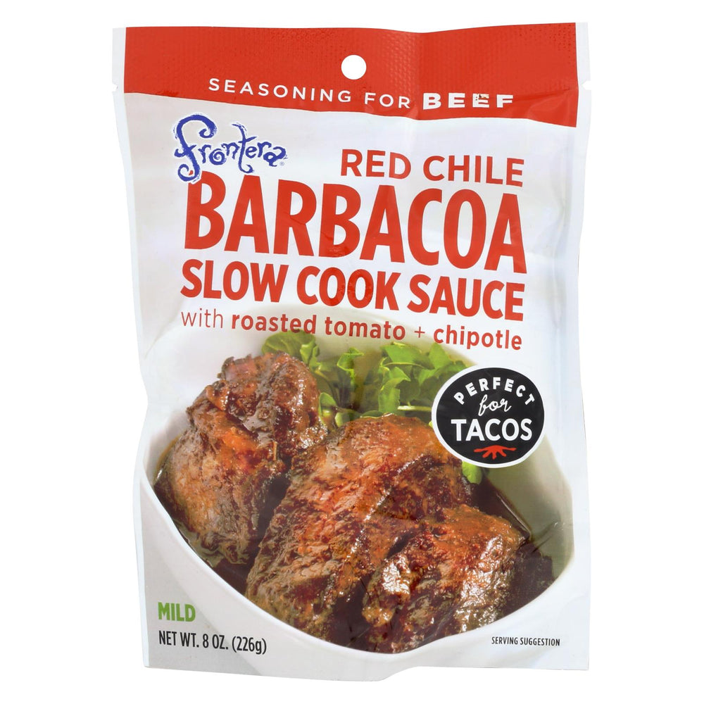 Frontera Foods Red Chile Barbacoa Slow Cook Sauce - Red Chile - Case Of 6 - 8 Oz.