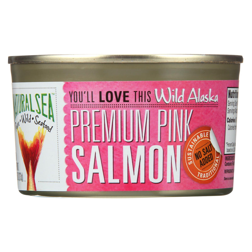 Natural Sea Wild Pink Salmon - Unsalted - Case Of 12 - 7.5 Oz.