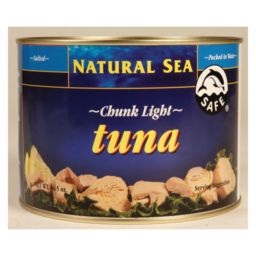 Natural Sea Yellowfin Chunk Light Tuna - Salt - Case Of 6 - 66.5 Oz.