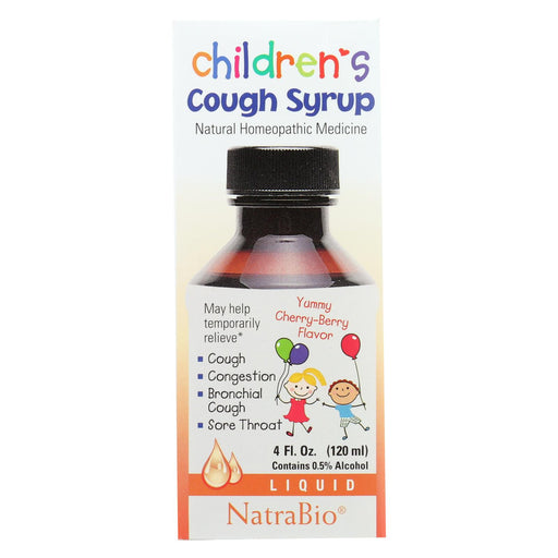 Natrabio Children's Cough Syrup Cherry Berry - 4 Fl Oz
