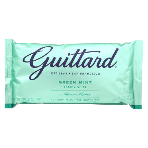 Guittard Chocolate Chips - Green Mint - Case Of 12 - 12 Oz.