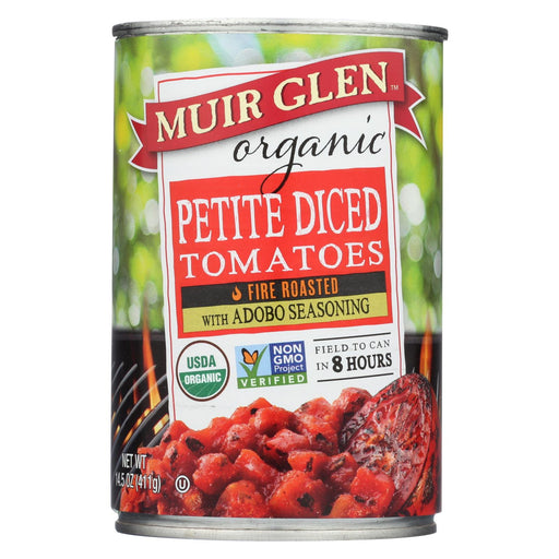 Muir Glen Diced Adobo Fire Roasted Tomato - Tomato - Case Of 12 - 14.5 Oz.