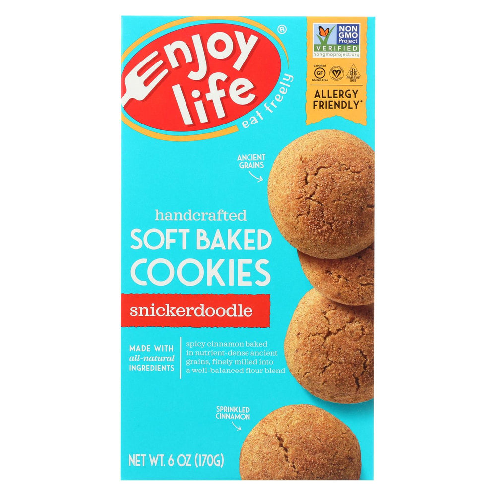 Enjoy Life Cookie - Soft Baked - Snickerdoodle - Gluten Free - 6 Oz - Case Of 6