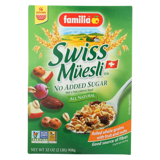 Familia Swiss M?esli - Sugar Free - Case Of 6 - 32 Oz.