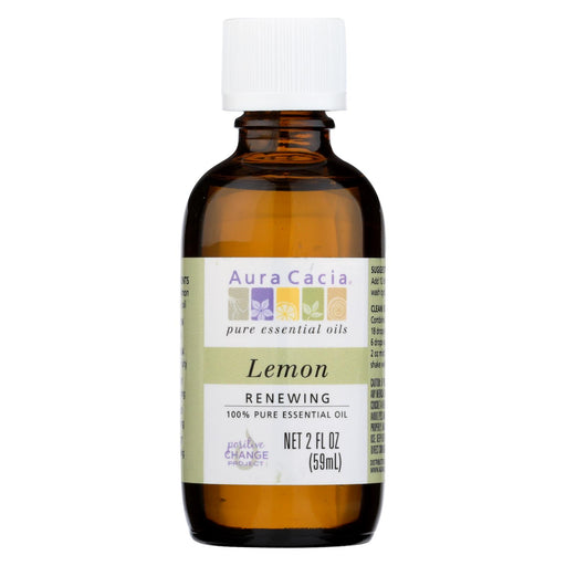 Aura Cacia Essential Oil - Lemon - 2 Fl Oz