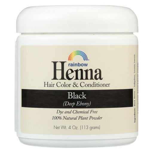 Rainbow Research Henna Hair Color And Conditioner Persian Black Deep Ebony - 4 Oz