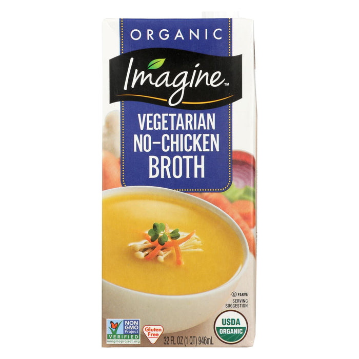 Imagine Foods Broth Soup - No Chicken - Case Of 12 - 32 Fl Oz.