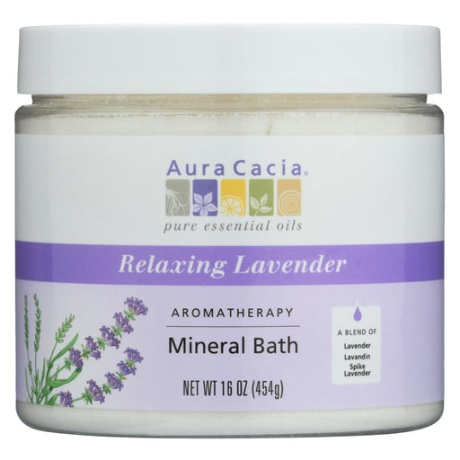 Aura Cacia Aromatherapy Mineral Bath Lavender Harvest - 16 Oz