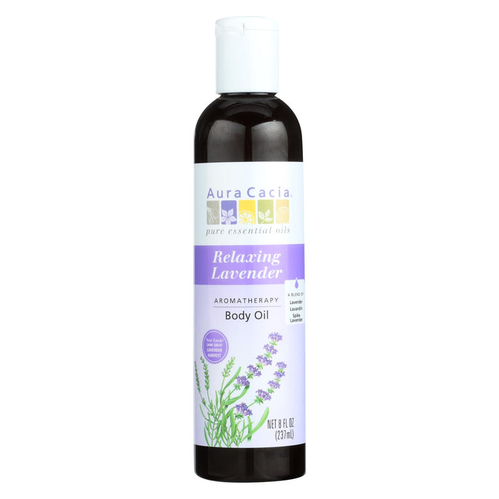 Aura Cacia Aromatherapy Body Oil Lavender Harvest - 8 Fl Oz
