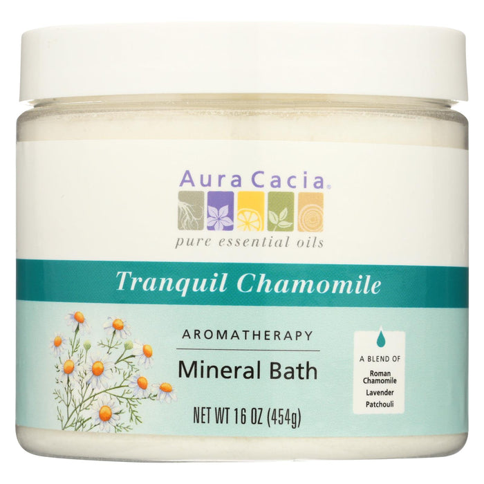 Aura Cacia Aromatherapy Mineral Bath Tranquility Chamomile - 16 Oz