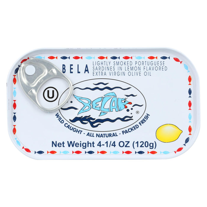 Bela-olhao Sardines In Lemon Sauce - 4.25 Oz - Case Of 12